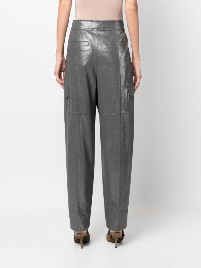 Brunello Cucinelli Broek met toelopende pijpen Grijs