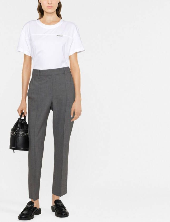 Brunello Cucinelli Broek met toelopende pijpen Grijs