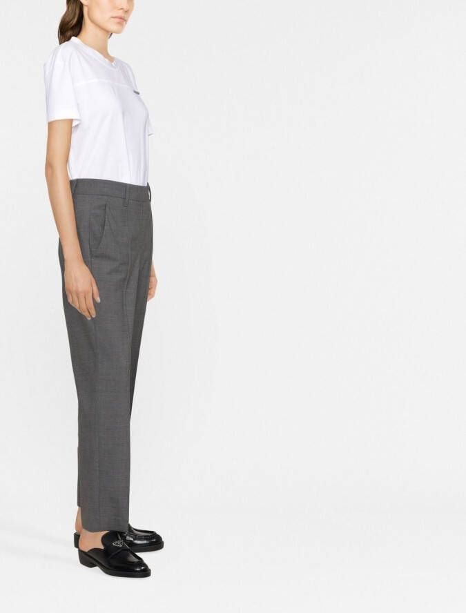 Brunello Cucinelli Broek met toelopende pijpen Grijs