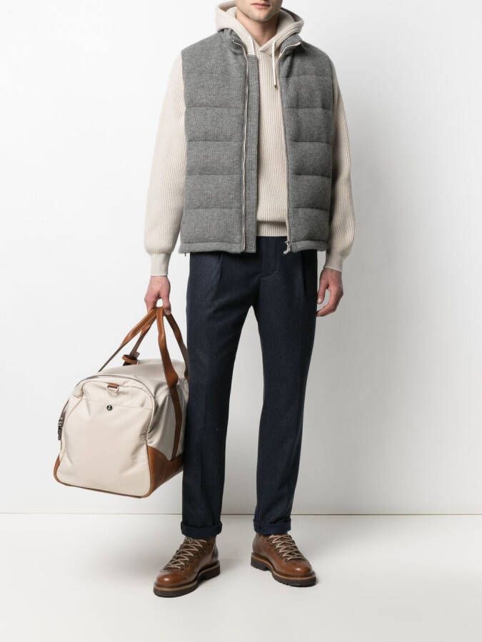 Brunello Cucinelli Broek met trekkoord Blauw