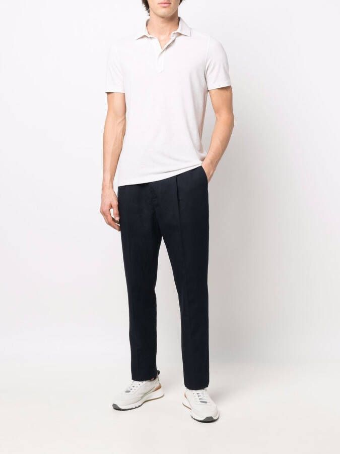 Brunello Cucinelli Broek met trekkoord Blauw
