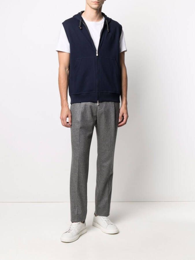 Brunello Cucinelli Broek met trekkoord Grijs