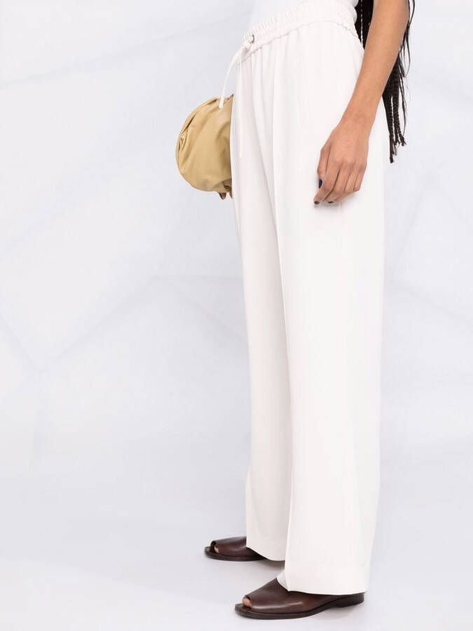 Brunello Cucinelli Broek met trekkoordtaille Wit
