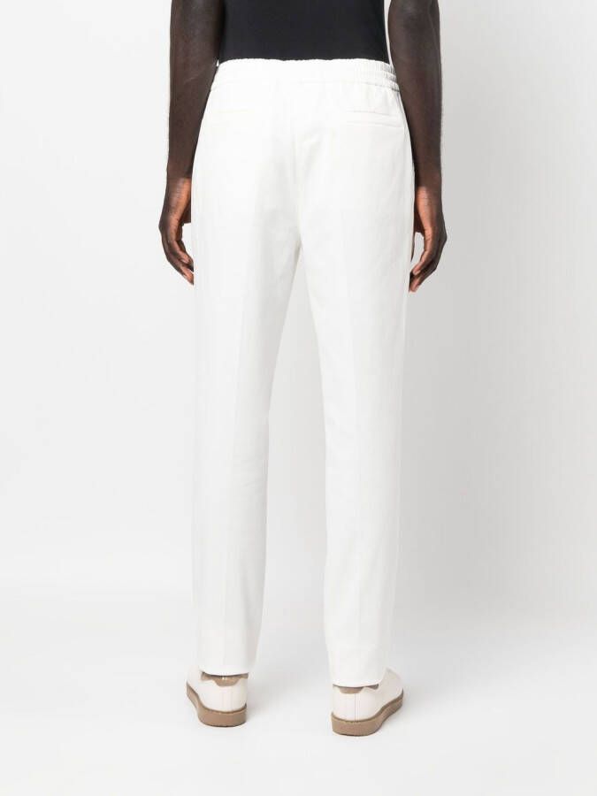 Brunello Cucinelli Broek met trekkoordtaille Wit