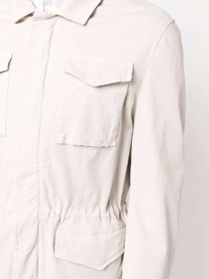 Brunello Cucinelli Shirtjack met knopen Beige