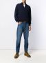 Brunello Cucinelli cashmere half zip sweater Blauw - Thumbnail 2