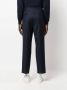 Brunello Cucinelli Chalk-Stripe virgin-wool tailored trousers Blauw - Thumbnail 4