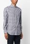 Brunello Cucinelli Geruit overhemd Blauw - Thumbnail 3