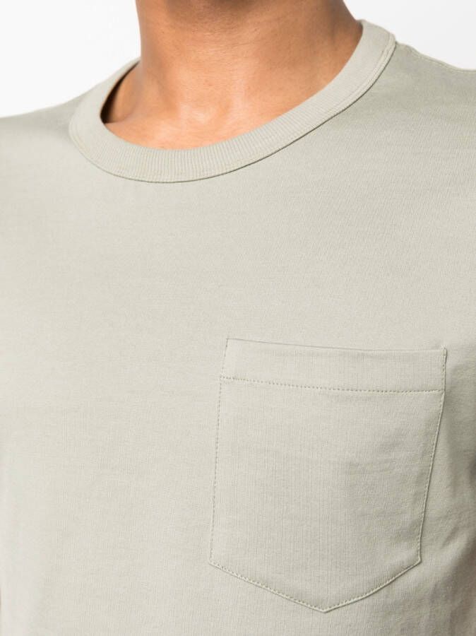 Brunello Cucinelli T-shirt met borstzak Groen
