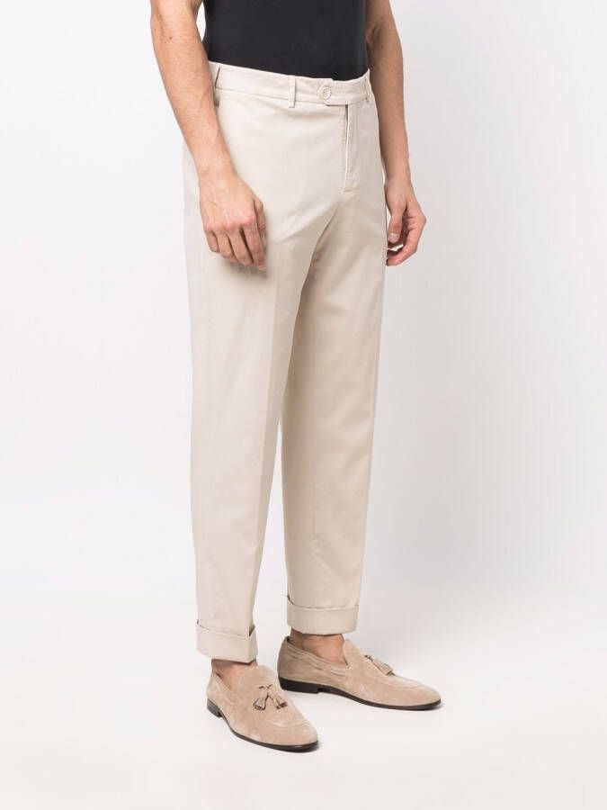 Brunello Cucinelli Chino met toelopende pijpen Beige