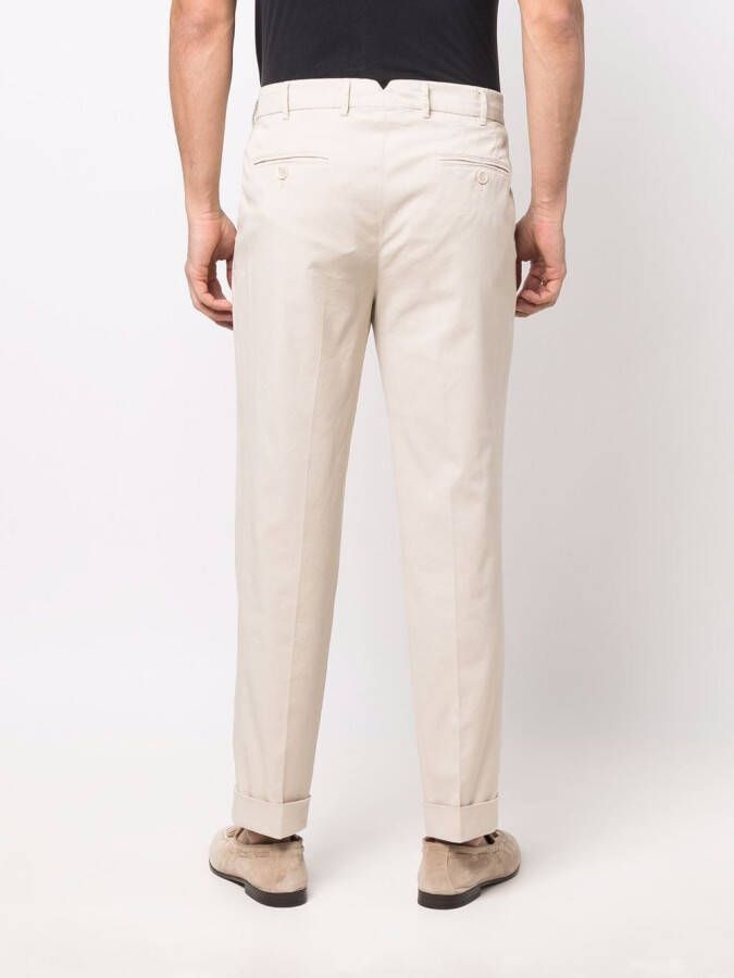 Brunello Cucinelli Chino met toelopende pijpen Beige