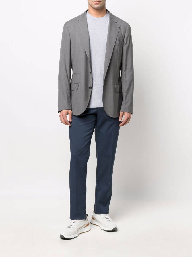 Brunello Cucinelli Chino met vier zakken Blauw