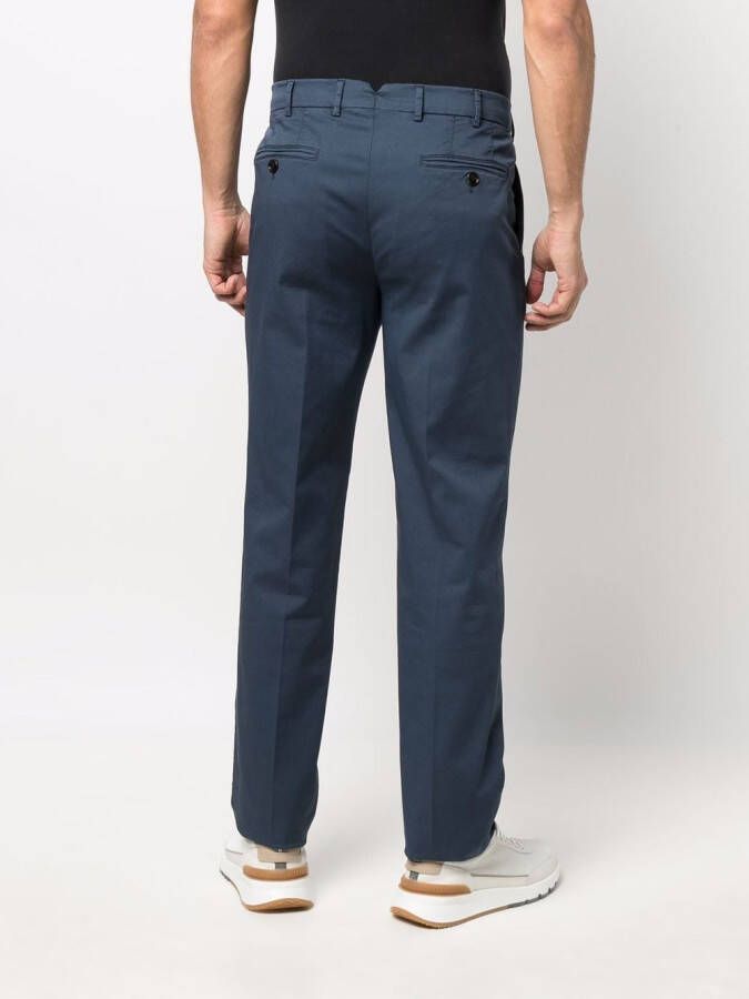 Brunello Cucinelli Chino met vier zakken Blauw