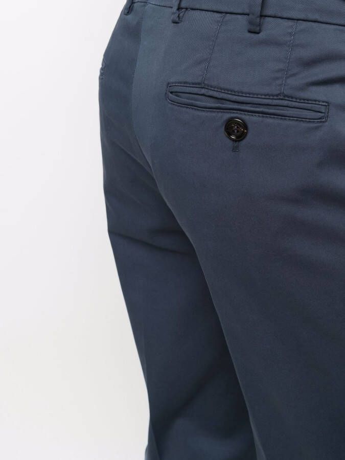 Brunello Cucinelli Chino met vier zakken Blauw