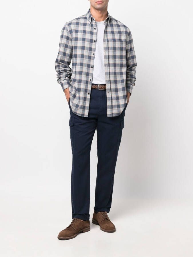 Brunello Cucinelli Chino met vier zakken Blauw