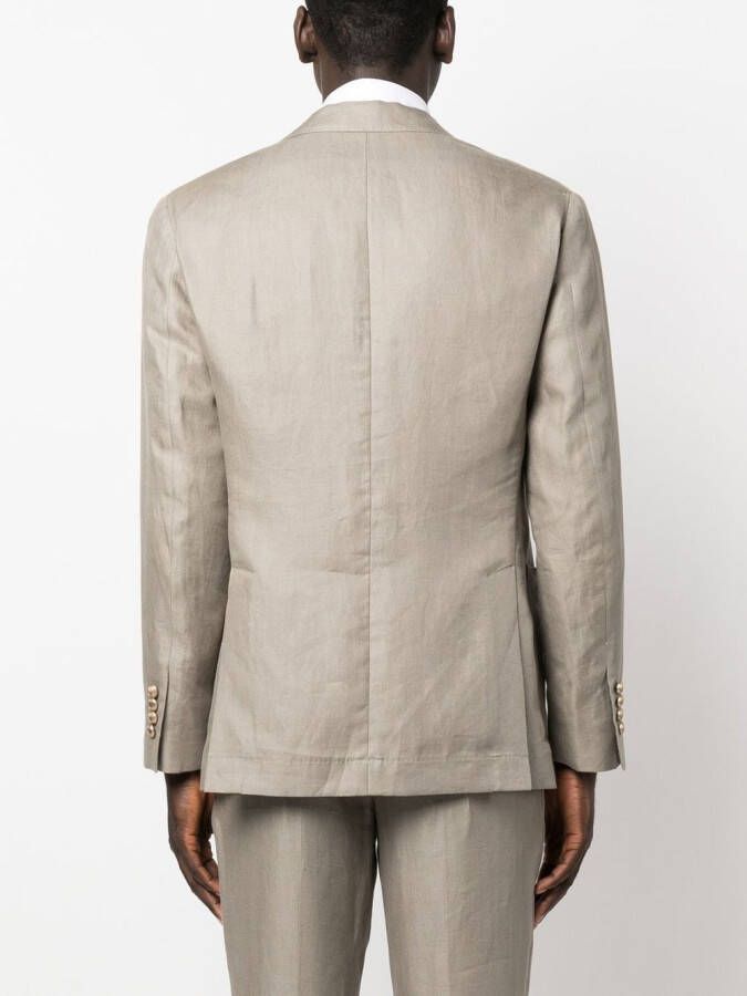 Brunello Cucinelli Colbert met dubbele rij knopen Groen