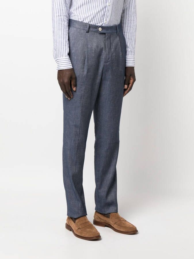 Brunello Cucinelli Katoenen pantalon Blauw