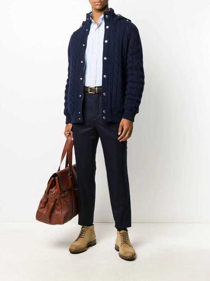 Brunello Cucinelli Cropped broek Blauw