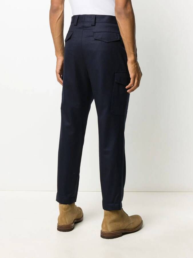 Brunello Cucinelli Cropped broek Blauw