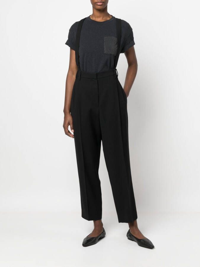 Brunello Cucinelli Cropped broek Zwart