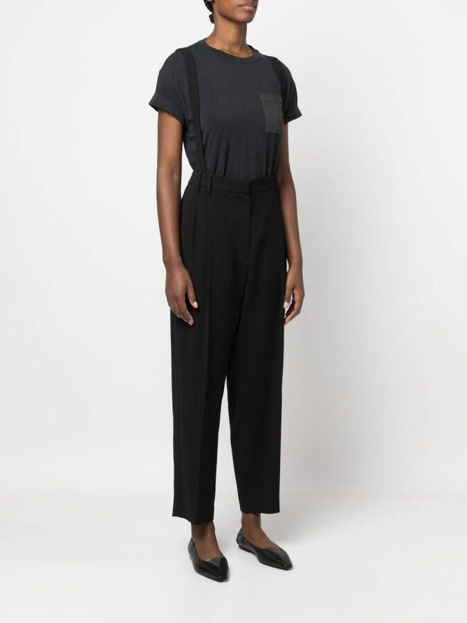 Brunello Cucinelli Cropped broek Zwart