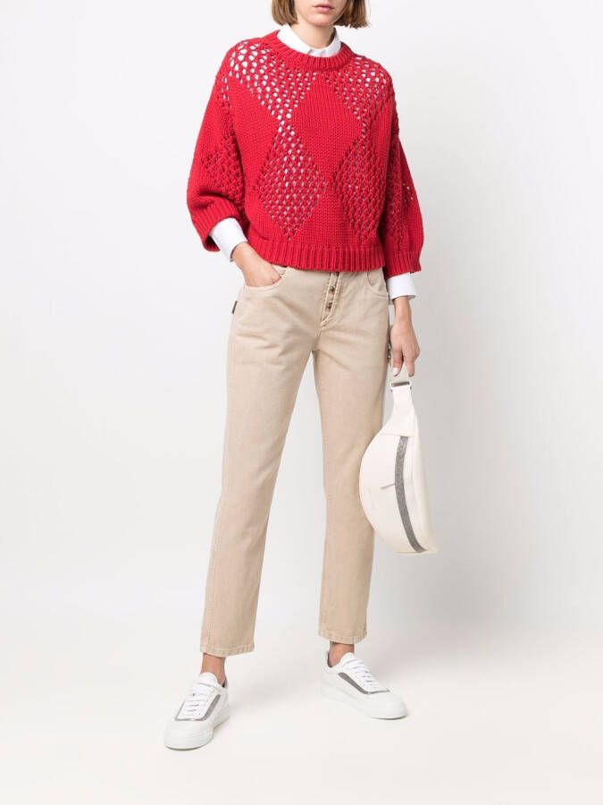 Brunello Cucinelli Cropped chino Beige