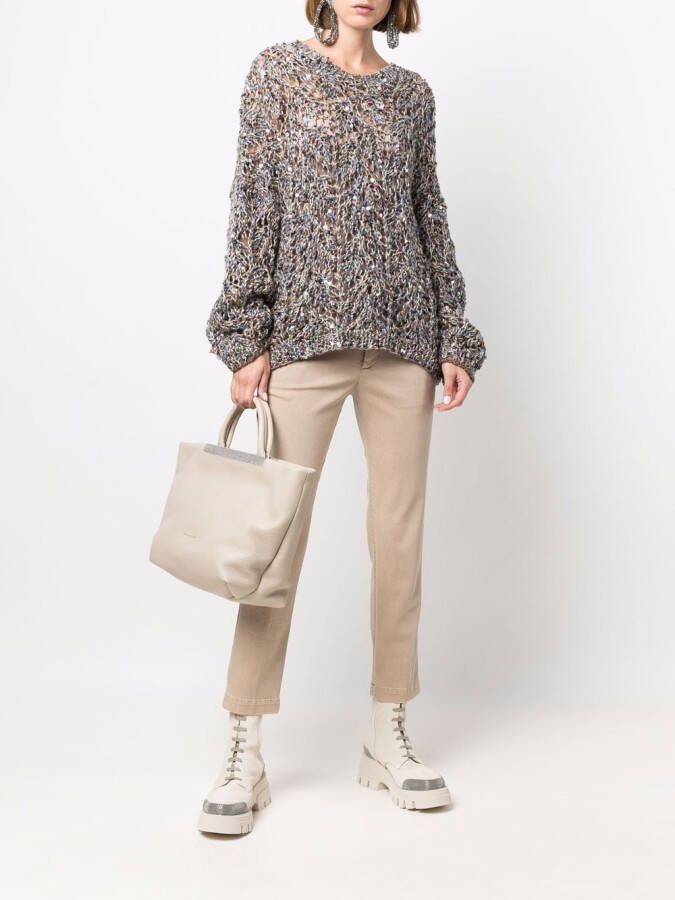 Brunello Cucinelli Cropped chino Beige