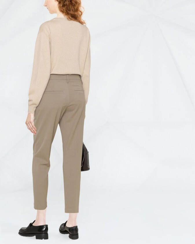 Brunello Cucinelli Cropped pantalon Beige