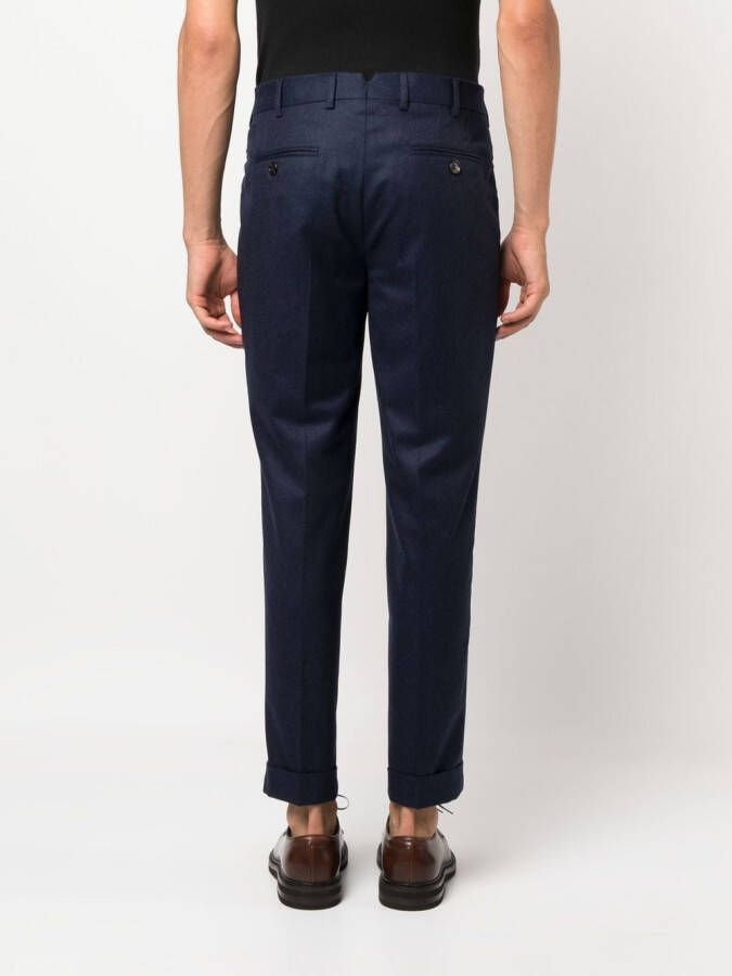 Brunello Cucinelli Cropped pantalon Blauw