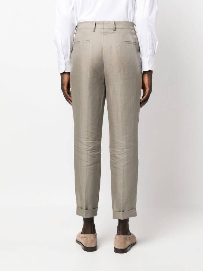 Brunello Cucinelli Cropped pantalon Groen