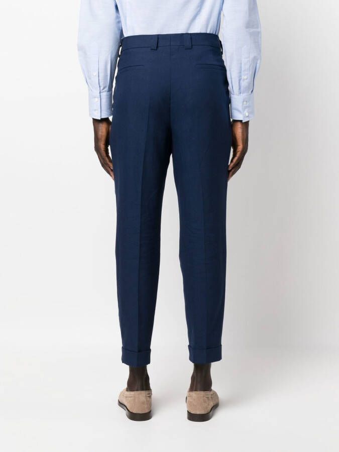 Brunello Cucinelli Cropped pantalon Blauw