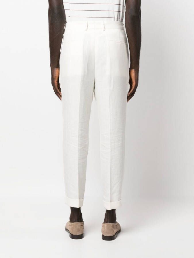 Brunello Cucinelli Cropped pantalon Wit