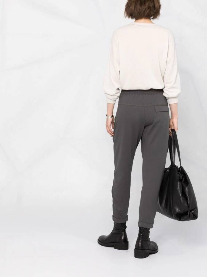 Brunello Cucinelli Cropped trainingsbroek Grijs
