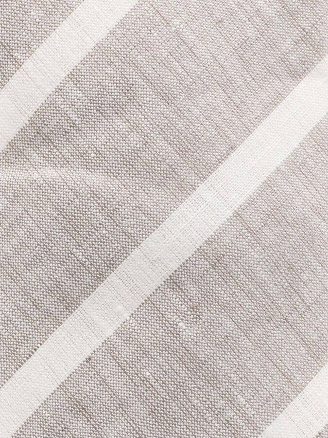 Brunello Cucinelli Stropdas met diagonale streep Beige