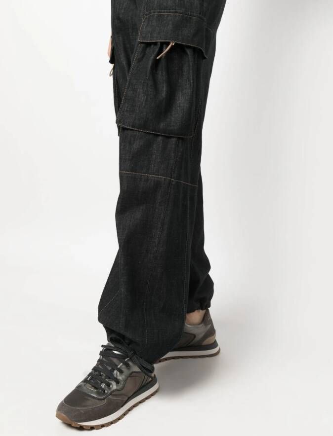 Brunello Cucinelli Jeans met trekkoord Grijs