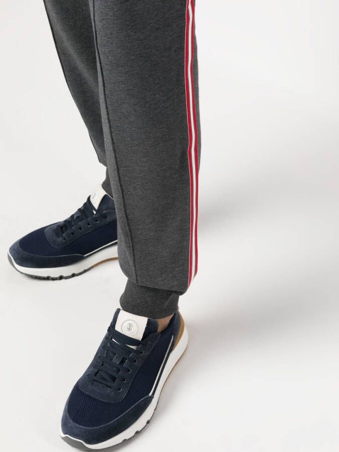 Brunello Cucinelli Trainingsbroek met trekkoordtaille Grijs