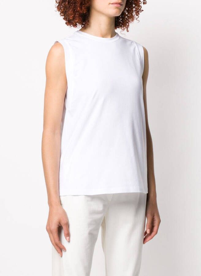 Brunello Cucinelli Effen tanktop Wit