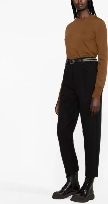 Brunello Cucinelli elasticated-waist slouchy trousers Zwart