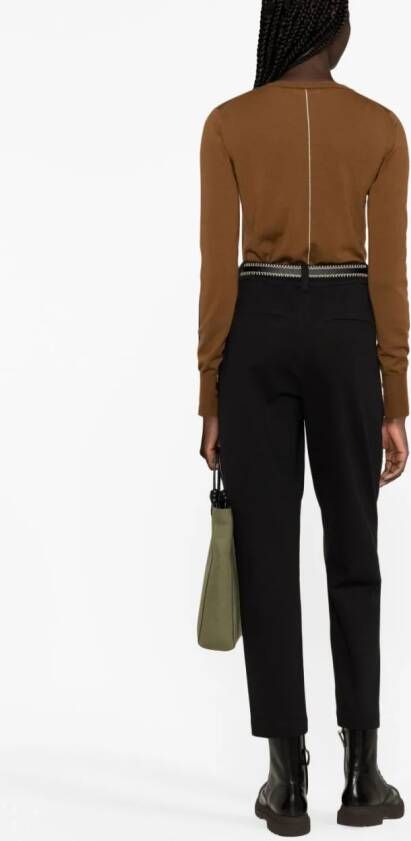 Brunello Cucinelli elasticated-waist slouchy trousers Zwart