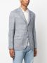Brunello Cucinelli Fijngebreid poloshirt Blauw - Thumbnail 3