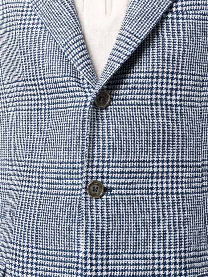 Brunello Cucinelli Fijngebreid poloshirt Blauw