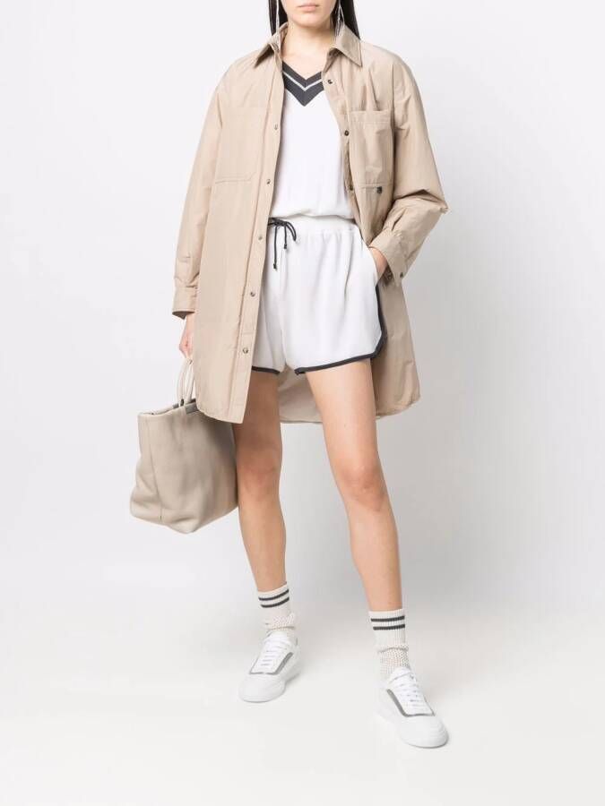 Brunello Cucinelli Fijngebreide top Wit