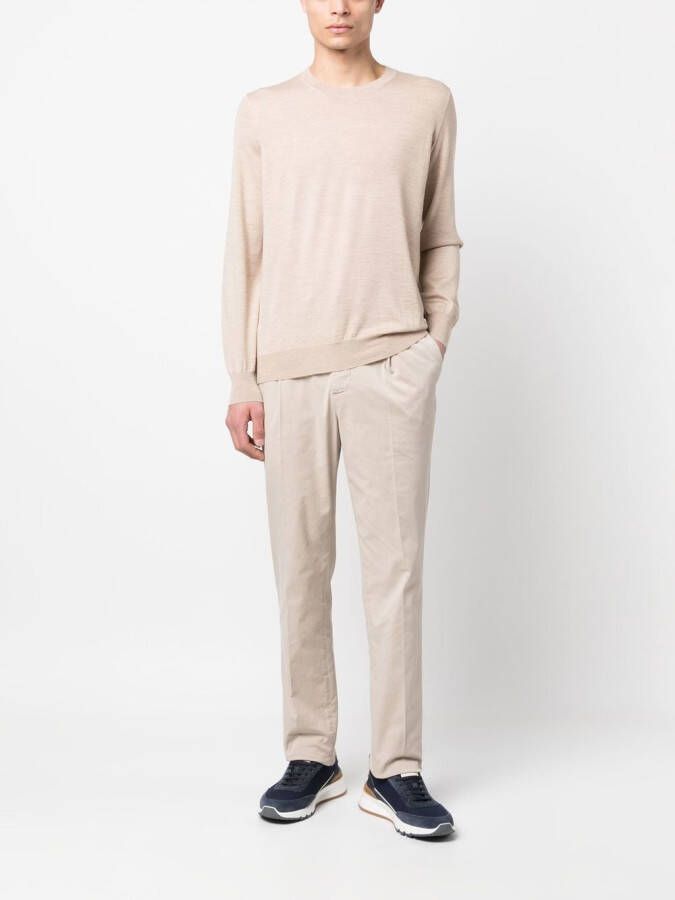Brunello Cucinelli Fijngebreide trui Beige