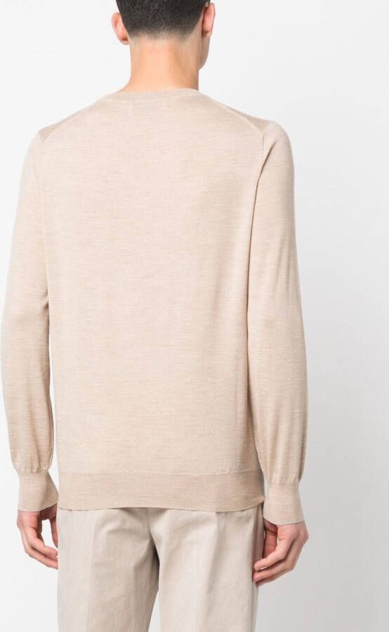 Brunello Cucinelli Fijngebreide trui Beige