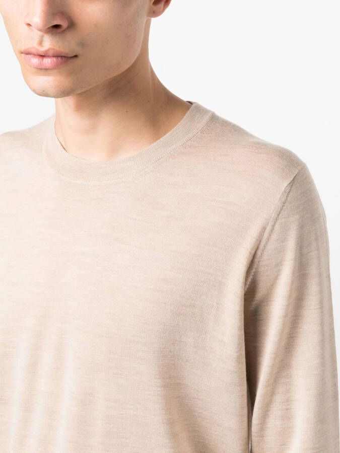 Brunello Cucinelli Fijngebreide trui Beige