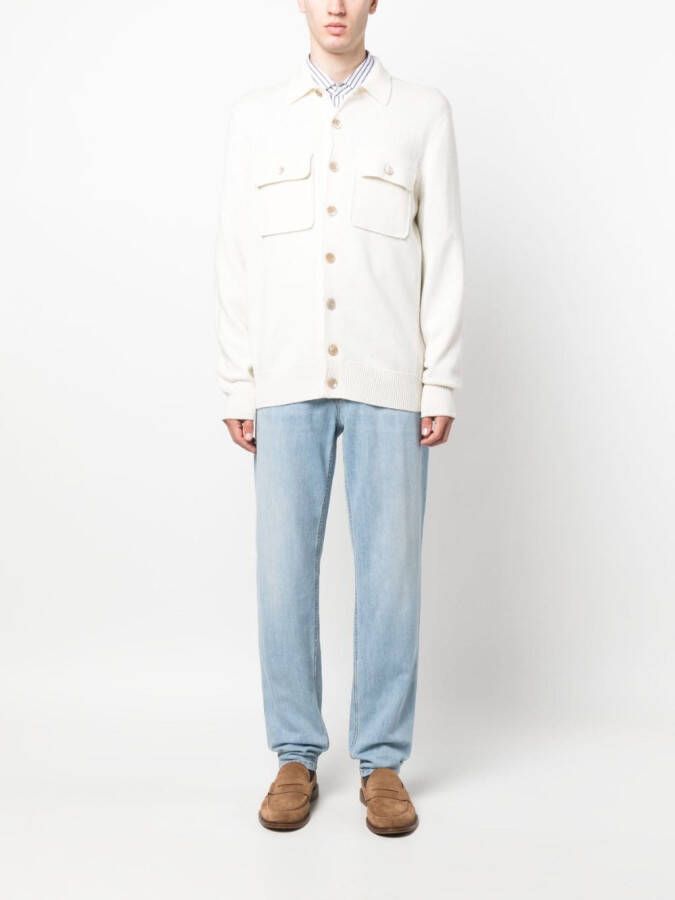 Brunello Cucinelli Fijngebreid vest Wit