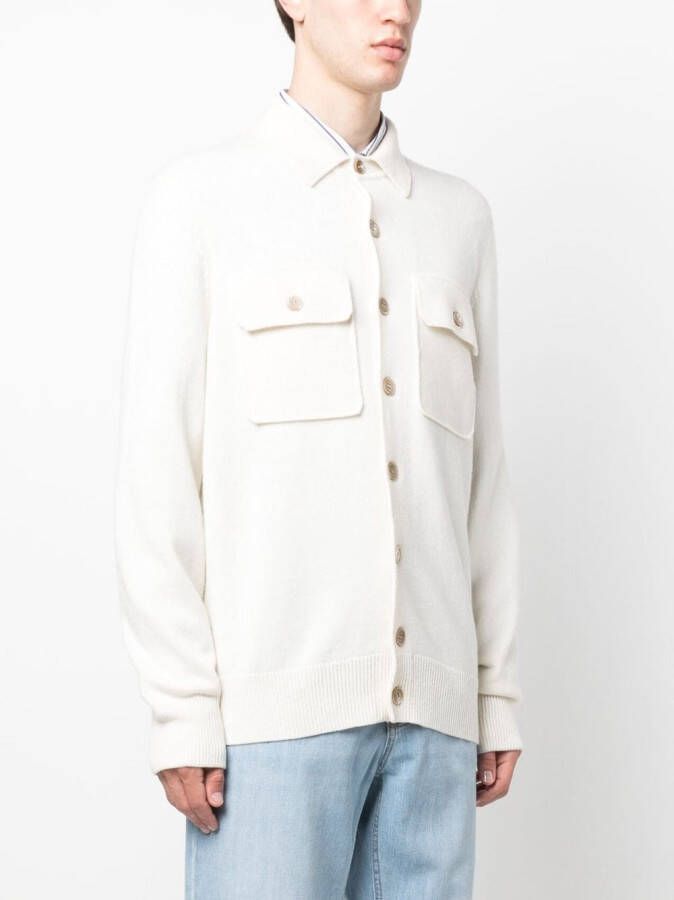 Brunello Cucinelli Fijngebreid vest Wit