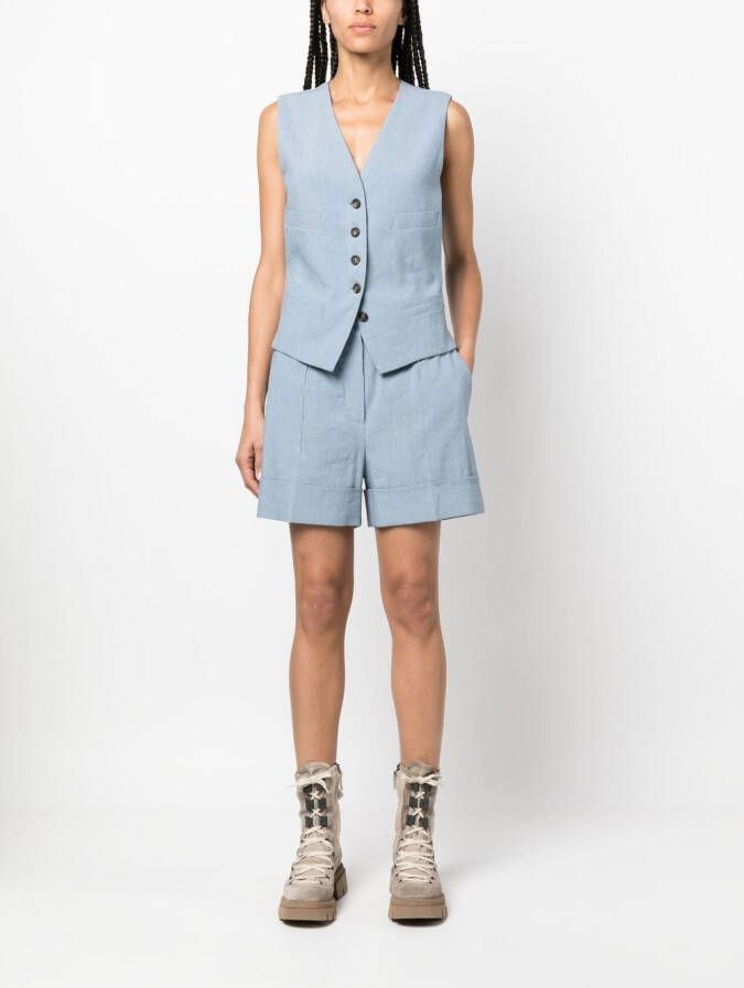 Brunello Cucinelli Formele shorts Blauw