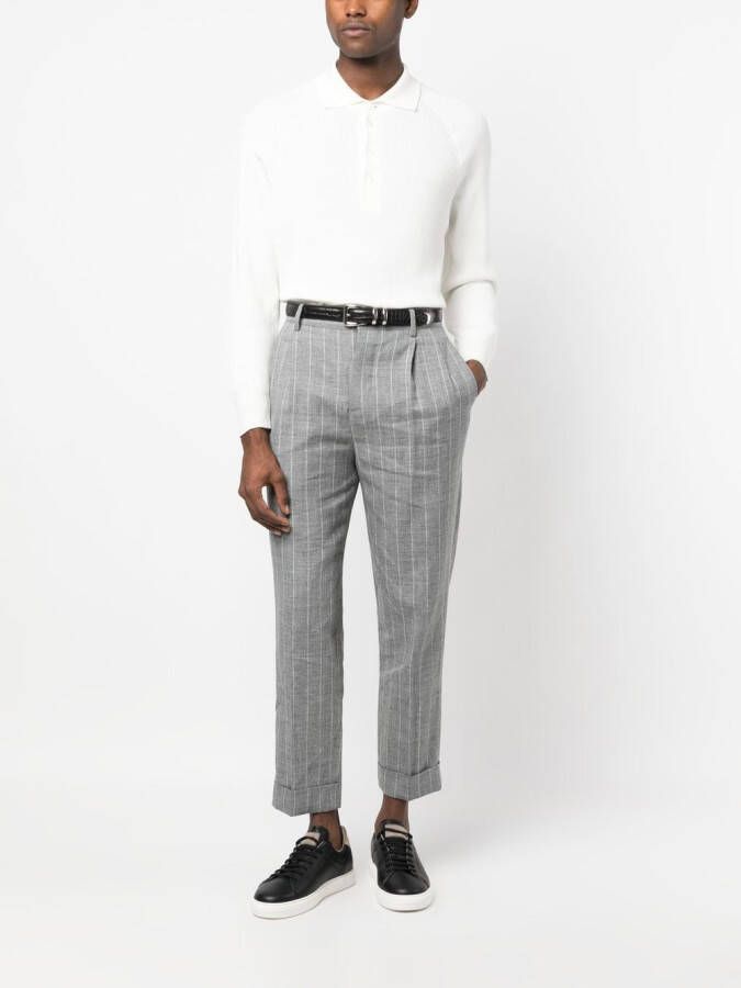 Brunello Cucinelli Gebreide polotrui Wit