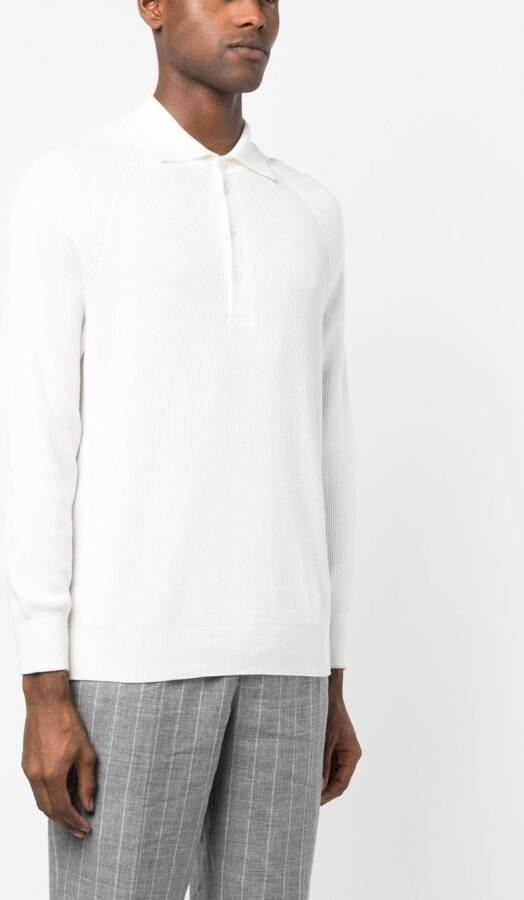 Brunello Cucinelli Gebreide polotrui Wit